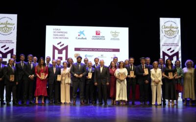 AMEFMUR reconoce la trayectoria de doce compañías en la Gala Empresas Familiares con Historia de la Región de Murcia
